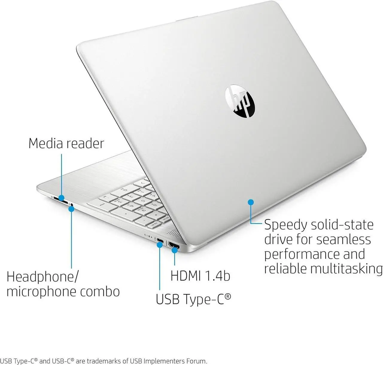 Alt view image 4 of 6 - HP 15 Laptop, 15.6" HD Touchscreen, AMD Ryzen 3 3250U Dual-Core Processor, AMD Radeon Graphics, 720p Webcam, 32GB DDR4  512GB PCIe SSD, Windows 11 Pro