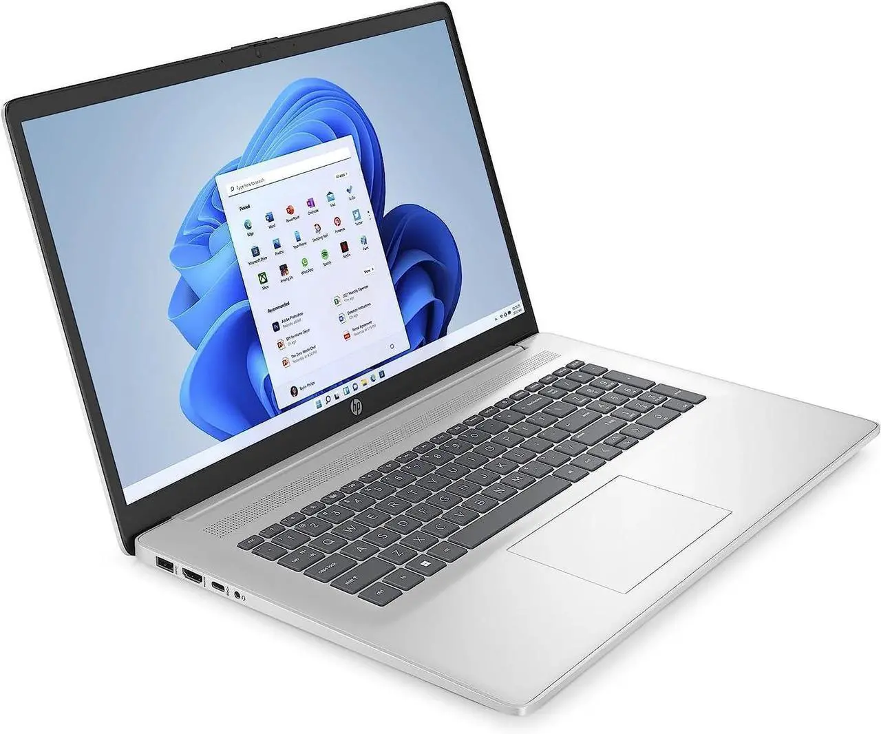 Alt view image 4 of 6 - HP 17 Laptop, 17.3" FHD (1920 x 1080) Display, Intel Core i5-1335U 10-Cores Processor, Intel Iris Xe Graphics, Wi-Fi 6, Backlit Keyboard, 16GB DDR4  2TB PCIe SSD, Windows 11 Pro