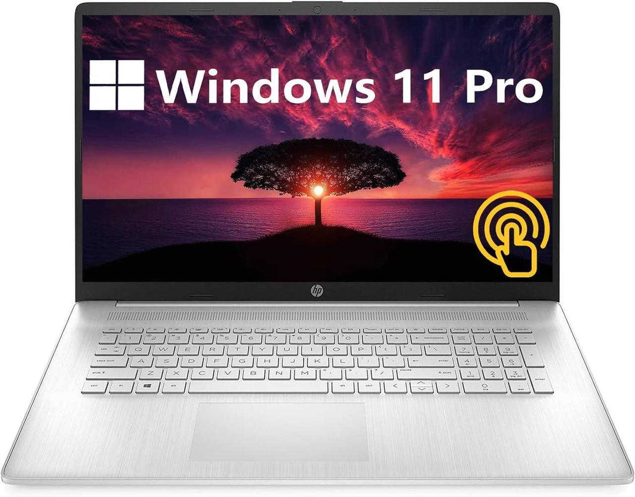 Alt view image 2 of 6 - HP 17 Laptop, 17.3" HD+ (1600 x 900) Touchscreen, AMD Ryzen 5 5500U 6 cores Processor, AMD Radeon Graphics, Wi-Fi, Bluetooth, 720p HD Camera, 16GB DDR4  1TB PCIe SSD, Windows 11 Pro