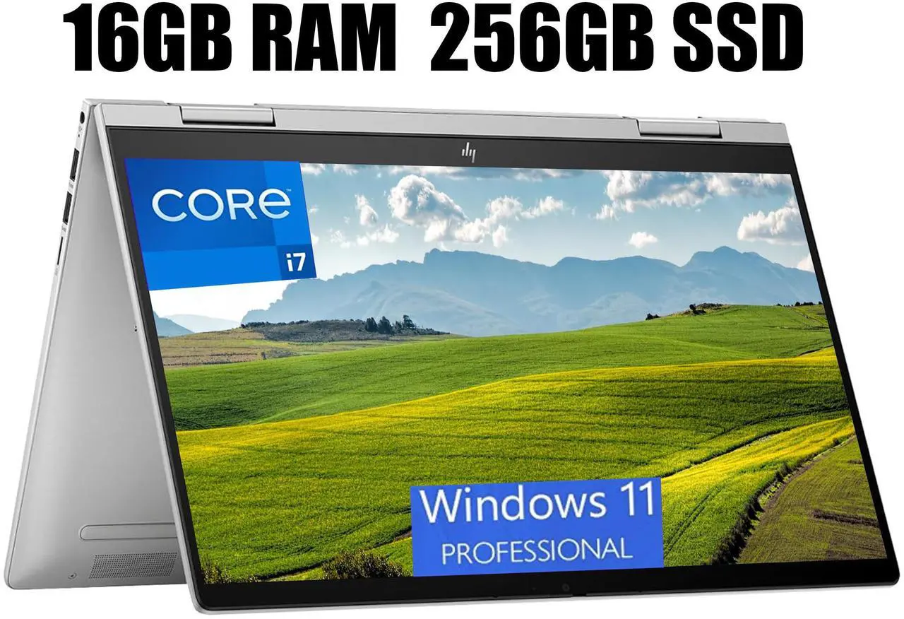 Main image of HP Envy x360 2-in-1 14 Laptop, 14" FHD Touchscreen, Intel Core i7-1355U 10-Core Processor, Intel Iris Xe Graphics, Backlit Keyboard, Fingerprint, Type-C, 16GB  DDR4  256GB  PCIe SSD, Windows 11 Pro