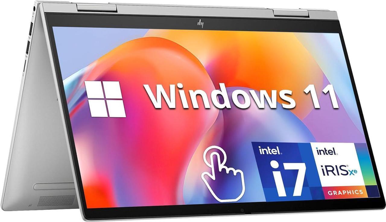 Alt view image 2 of 7 - HP Envy x360 2-in-1 14 Laptop, 14" FHD Touchscreen, Intel Core i7-1355U 10-Core Processor, Intel Iris Xe Graphics, Backlit Keyboard, Fingerprint, Type-C, 16GB  DDR4  1TB PCIe SSD, Windows 11 Home