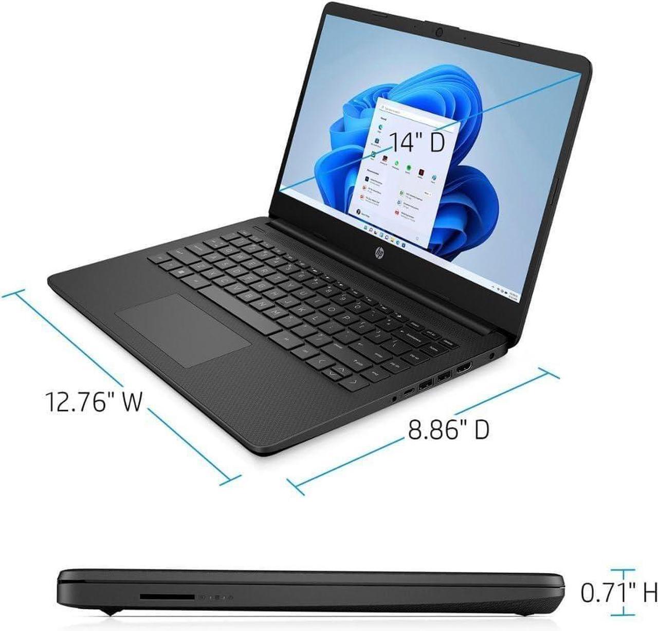 Alt view image 3 of 5 - HP 14 Laptop, 14" HD Touchscreen, AMD Ryzen 3 5300U 4 Cores Processor, AMD Radeon Graphics, Wi-Fi, Bluetooth, HDMI, Webcam, 16GB DDR4  2TB PCIe SSD, Windows 11 Pro