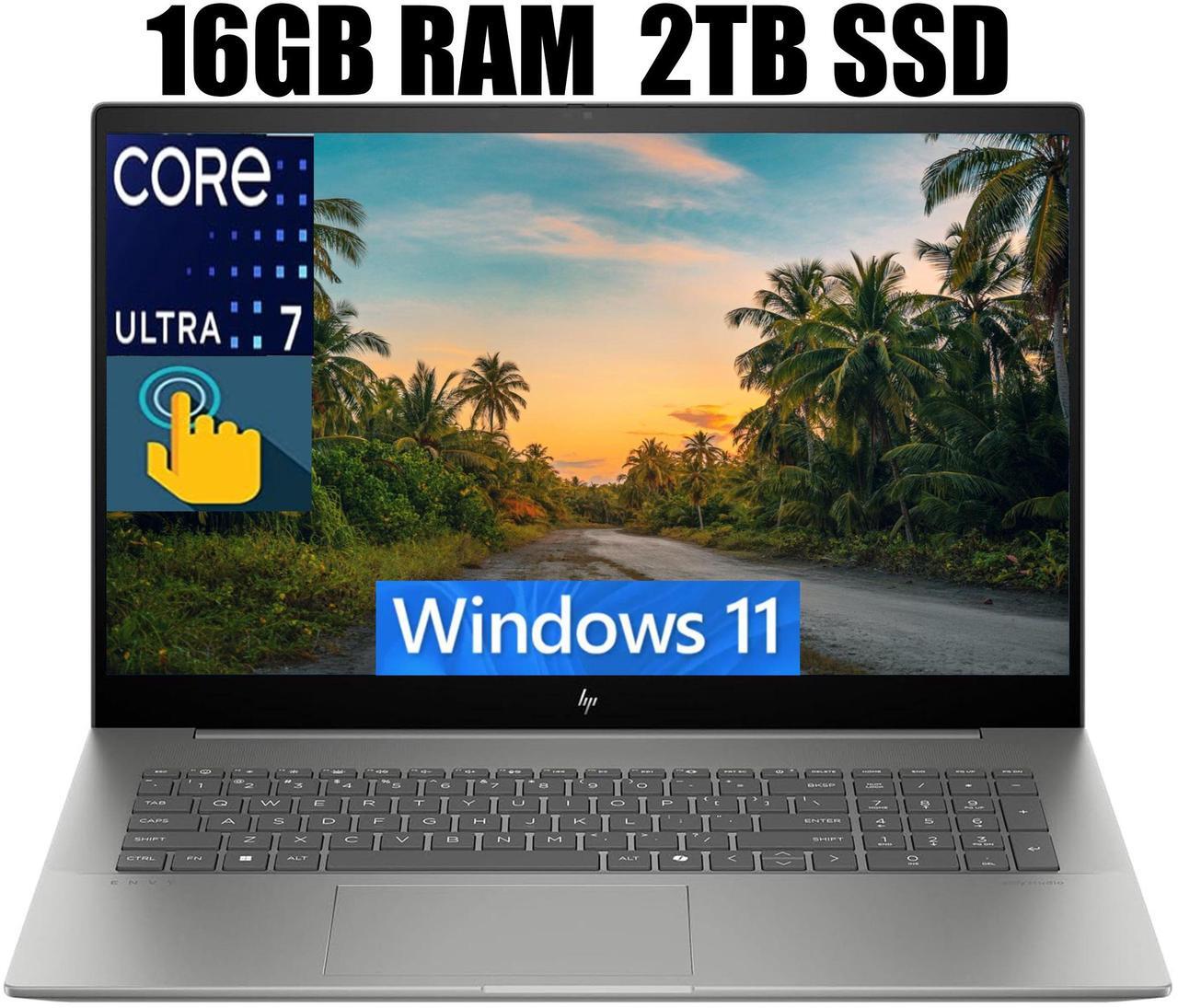 Main image of HP Envy 17 Laptop, 17.3" FHD (1920 x 1080) Touchscreeen, Intel Core Ultra 7 155H 16 Cores Processor, Intel Arc Graphics, Backlit Keyboard, Wi-Fi 7, 16GB DDR4  2TB PCIe SSD, Windows 11