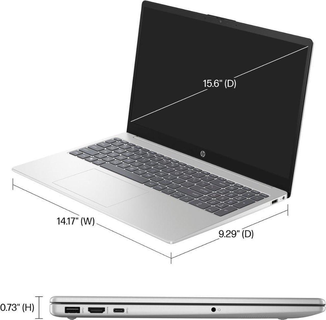 Alt view image 6 of 7 - HP 15 Laptop, 15.6" HD (1366 x 768) Touchscreen, AMD Ryzen 5 7520U 4 Cores Processor, AMD Radeon Graphics, Bluetooth, Wi-Fi, 8GB DDR4  1TB PCIe SSD, Windows 11 Pro