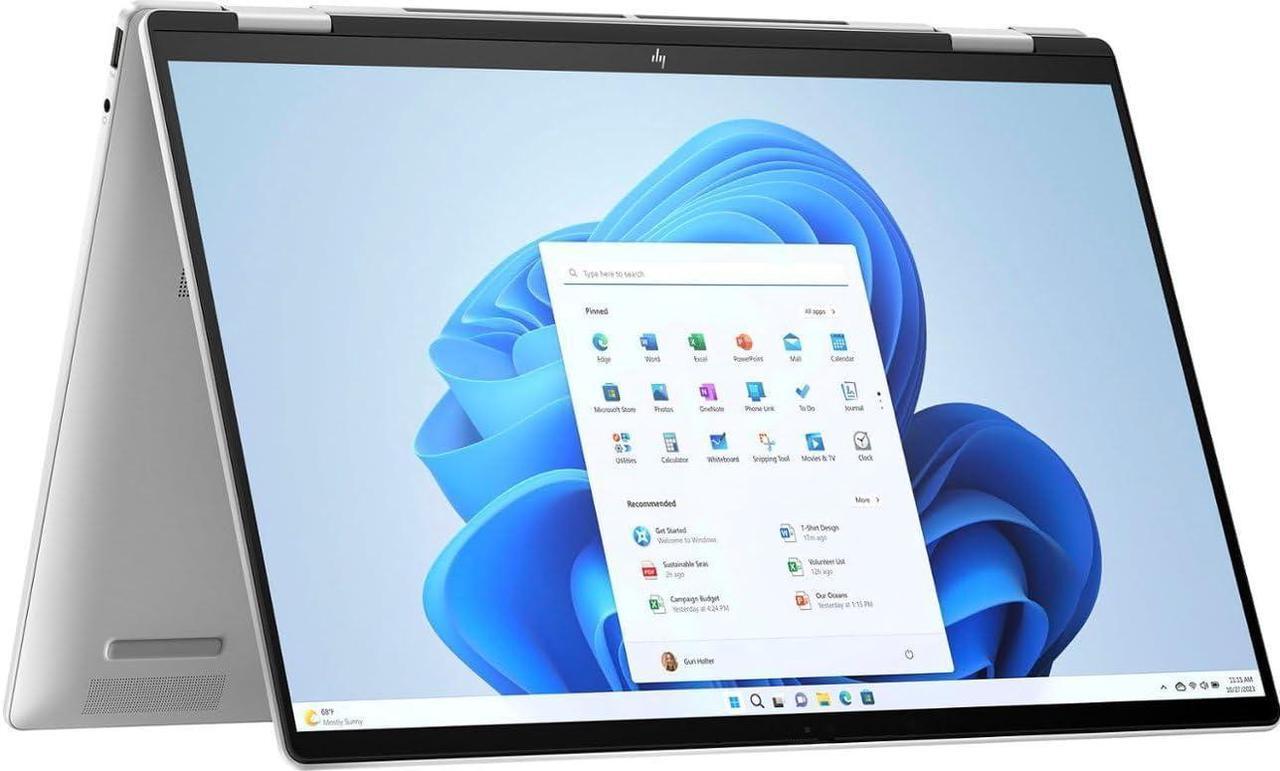 Alt view image 2 of 7 - HP Envy X360 16 Laptop, 16" FHD+ (1920x1200) Touchscreen, Intel Core Ultra 7 155U 12 cores Processor, Intel UHD Graphics, Wi-Fi 6 + Bluetooth, 16GB  DDR4  512GB   PCIe SSD, Windows 11 Pro