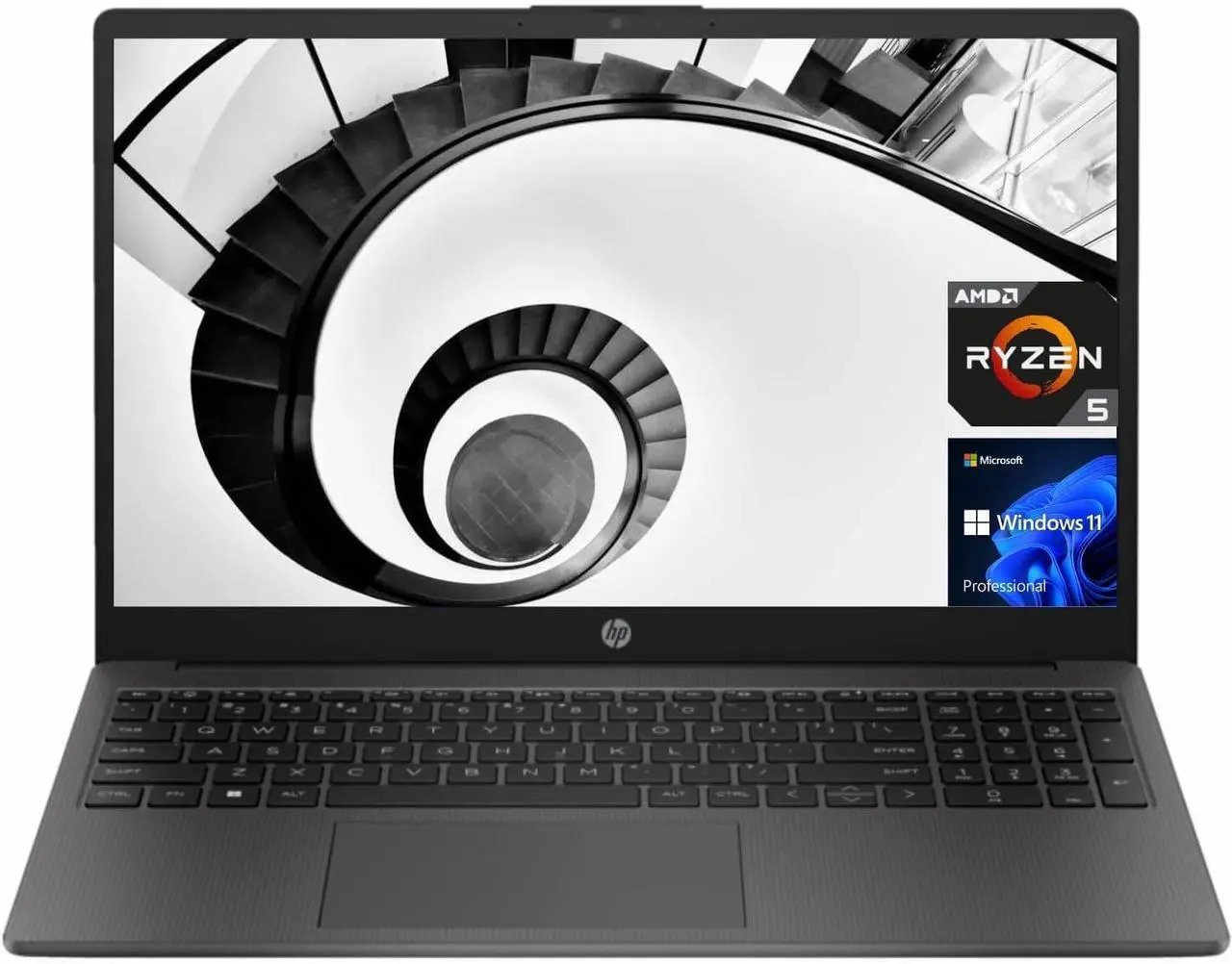 Alt view image 2 of 6 - HP 255 G10 15 Business Laptop, 15.6" FHD Display, AMD Ryzen 5 7530U 6 Cores Processor, AMD Radeon Graphics, Webcam, HDMI, Wi-Fi 6, 32GB DDR4  1TB PCIe SSD, Windows 11