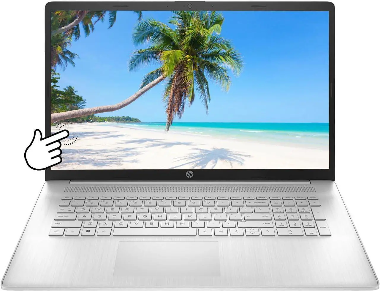Alt view image 2 of 6 - HP Pavilion 17 Laptop, 17.3" HD Touchscreen, AMD Ryzen 5 7530U 6 Cores Processor, AMD Radeon Graphics, 12GB DDR4  512GB PCIe SSD, WiFi 6, Bluetooth 5.3, HDMI, Windows 10