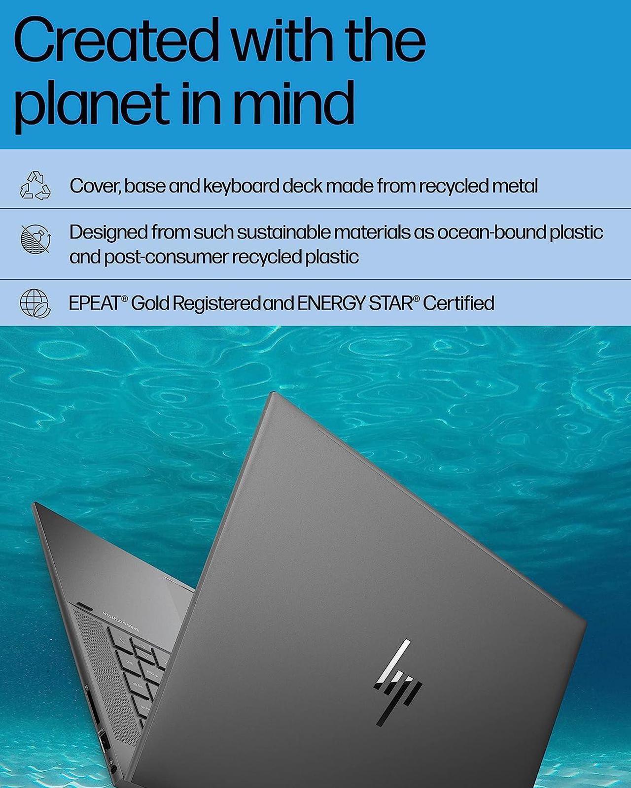 Alt view image 7 of 7 - HP ENVY x360 15 Laptop, 15.6" FHD Touchscreen, AMD Ryzen 7 5825U Octa-Core processor, AMD Radeon Graphics, 16GB DDR4  1TB PCIe SSD, USB-C HDMI Fingerprint, Windows 11Pro