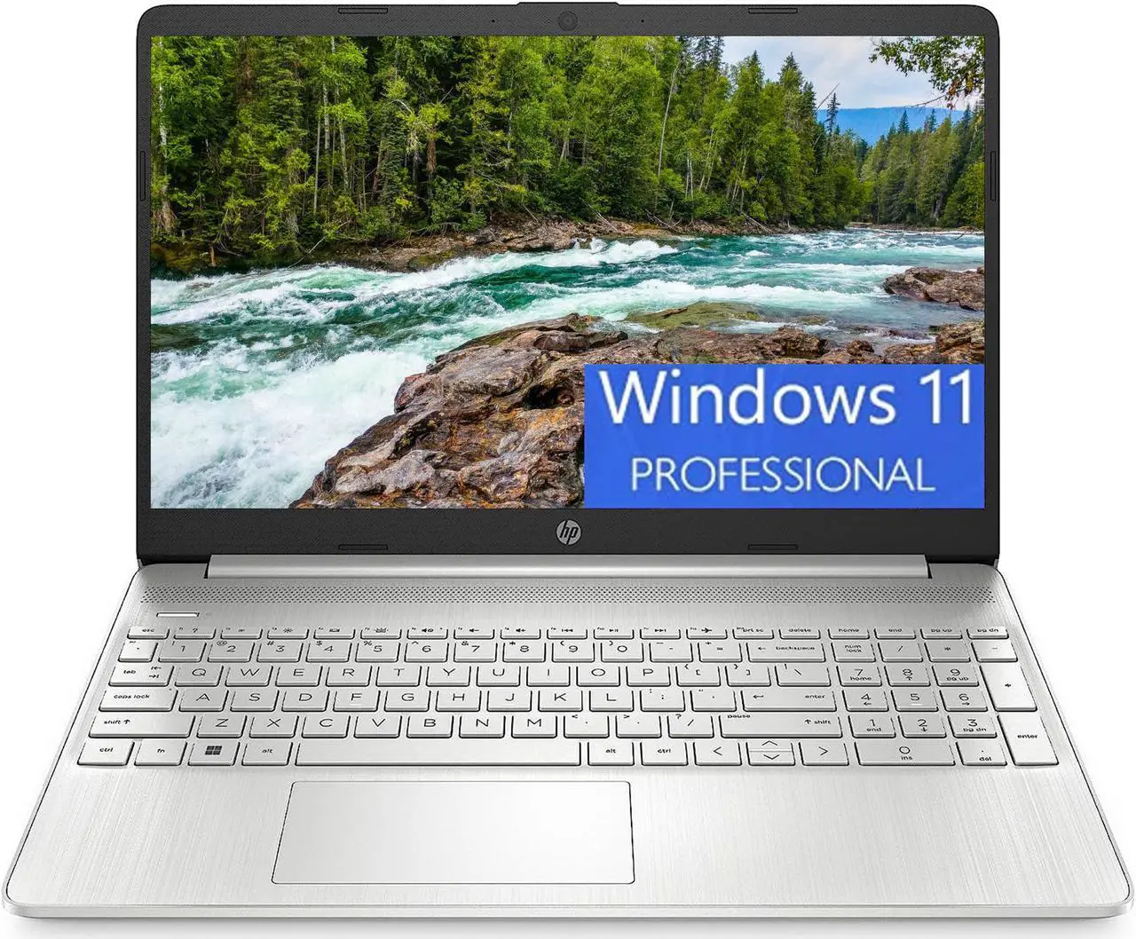 Main image of HP 15 Laptop, 15.6 HD Display, AMD Ryzen 7 5700U 8 cores Processor, AMD Radeon Graphics, 32GB DDR4  512GB PCIe SSD, Full-Size Keyboard, Wi-Fi 6 & Bluetooth, Windows 11 Pro