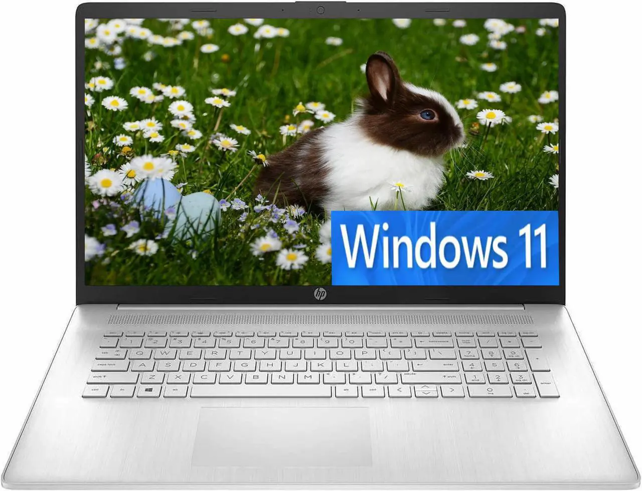 Main image of HP 17 Business Laptop, 17.3" HD+ Touchscreen, Intel Core i7-1255U 10 Cores Processor, Intel Iris Xe Graphics, 32GB DDR4  2TB PCIe SSD, WiFi 6, Bluetooth, Backlit Keyboard, Windows 11H