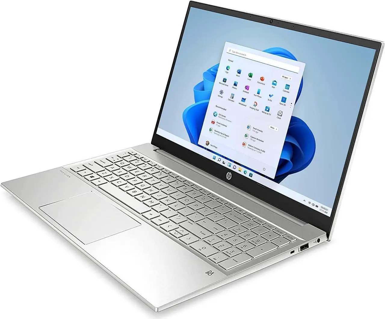 Alt view image 4 of 5 - HP Pavilion 15 Laptop, 15.6" FHD (1920 x 1080) Display, Intel Core i7-1165G7 4 cores Processor, Iris Xe Graphics, 8GB DDR4  512GB PCIe SSD, Audio by B&O, WFi 6, HDMI, Windows 10 Pro