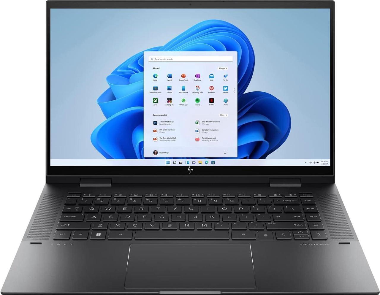 Alt view image 4 of 7 - HP ENVY x360 15 Laptop, 15.6" FHD Touchscreen, AMD Ryzen 7 5825U Octa-Core processor, AMD Radeon Graphics, 32GB DDR4  1TB PCIe SSD, USB-C HDMI Fingerprint, Windows 11 Pro