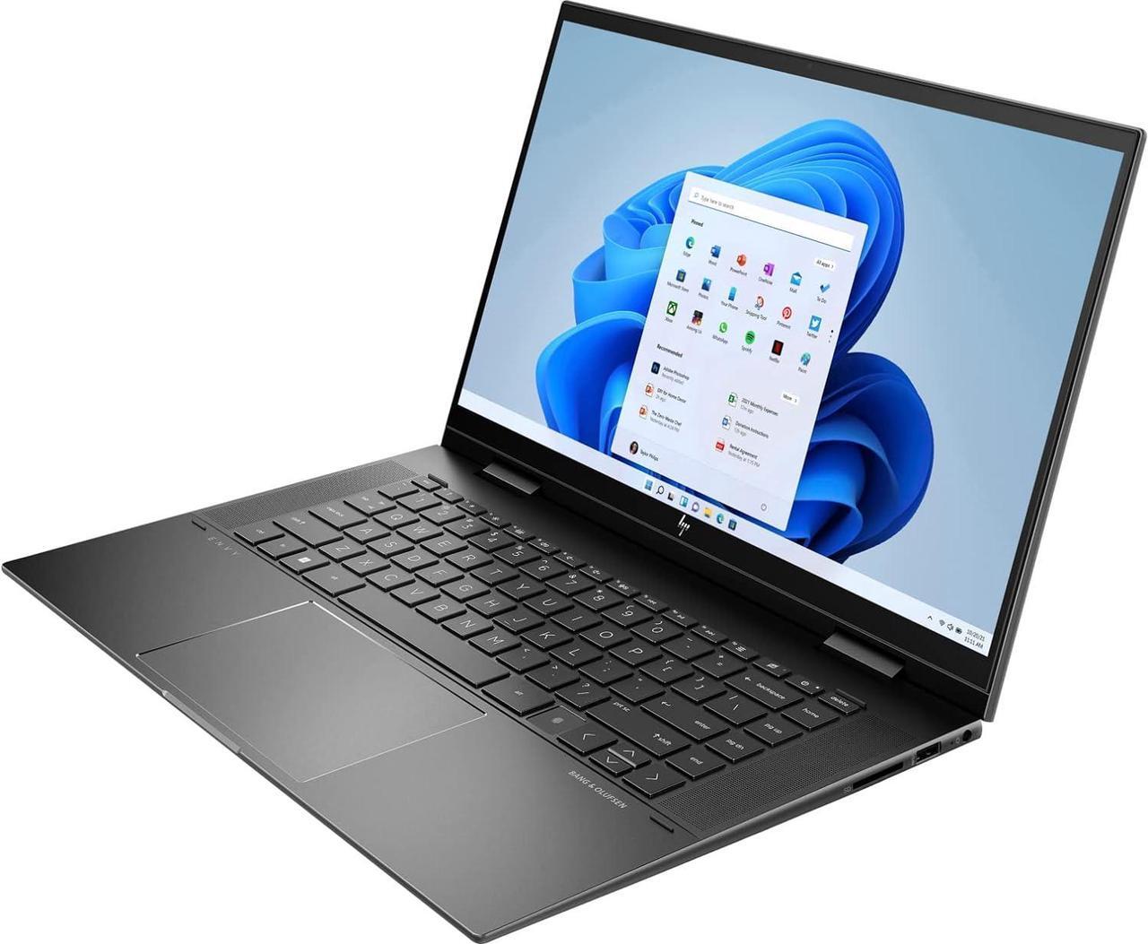 Alt view image 6 of 7 - HP ENVY x360 15 Laptop, 15.6" FHD Touchscreen, AMD Ryzen 7 5825U Octa-Core processor, AMD Radeon Graphics, 32GB DDR4  1TB PCIe SSD, USB-C HDMI Fingerprint, Windows 11 Pro