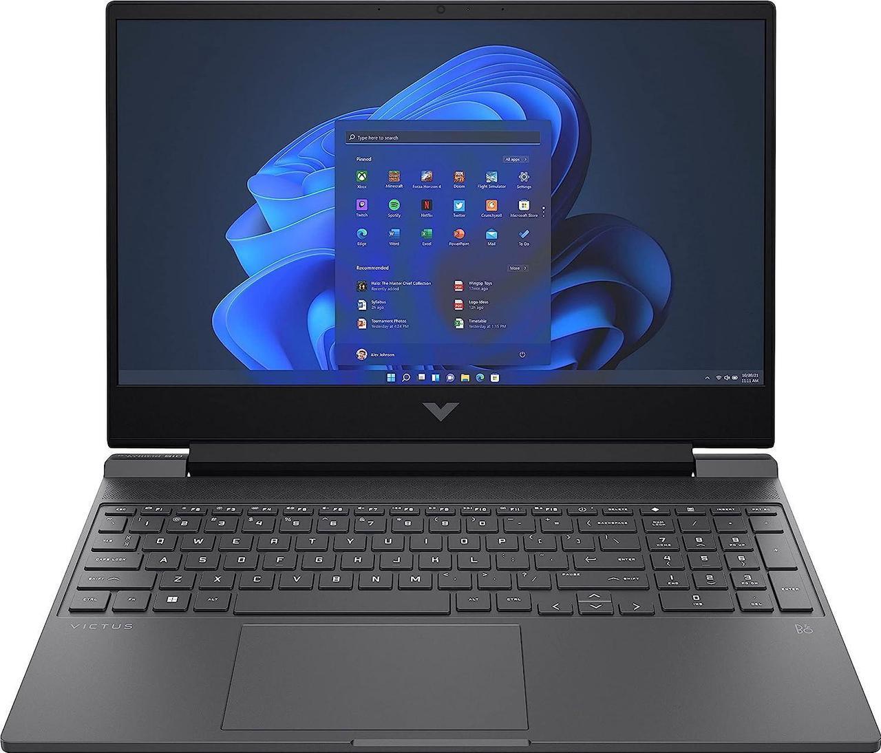 Alt view image 2 of 5 - HP Victus 15 Gaming Laptop, 15.6" FHD 144Hz Display, 12th Gen Core i5-12450H 8 Cores Processor, NVIDIA GeForce GTX 1650 4 GB GDDR5, 16GB DDR4  2TB PCIe SSD, WiFi 6, Backlit KB, Windows 11H