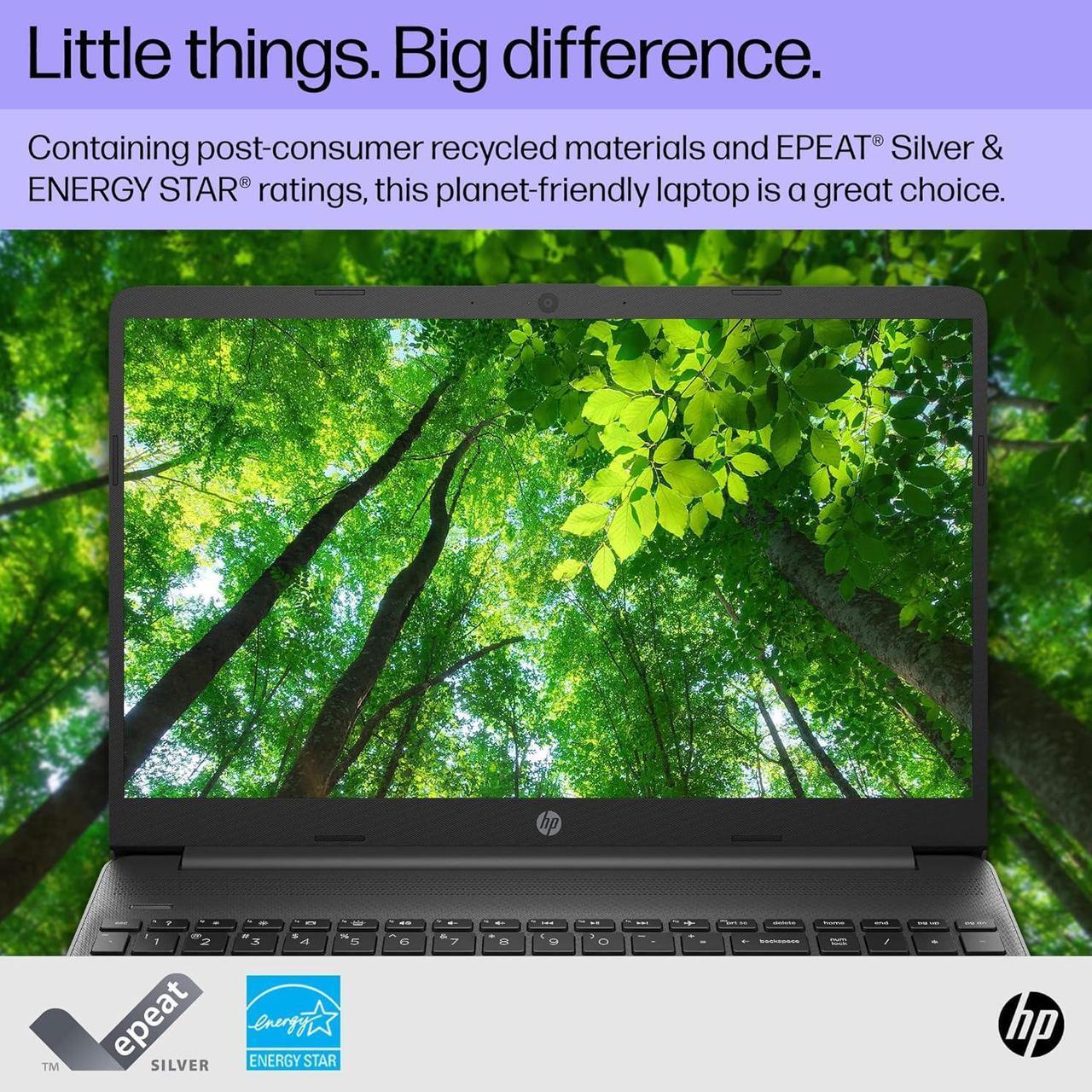 Alt view image 7 of 7 - HP 15 Lightweight Laptop, 15.6" FHD (1920 x 1080) Display, Intel Core i3-1215U 6 cores Processor, Intel UHD Graphics, 20GB DDR4  512GB PCIe SSD, Wi-Fi 6 + Bluetooth. 5.1, Windows 10H