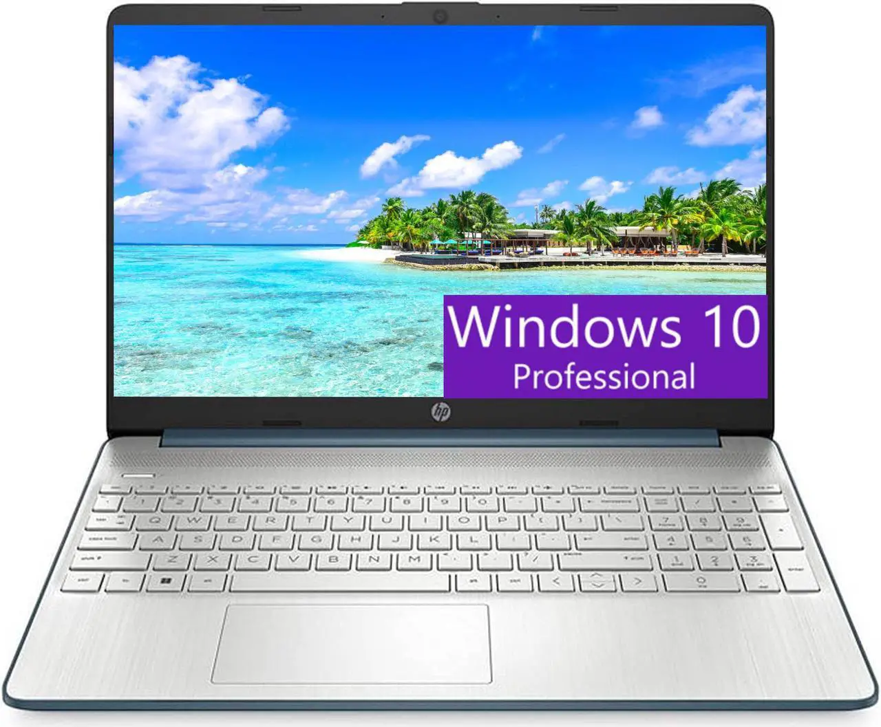 Main image of HP 15 Laptop, 15.6" FHD (1920 x 1080) Display, AMD Ryzen 5 5500U 6 Cores (Up to 4.0GHz) Processor, AMD Radeon Graphics, 8GB DDR4  512GB PCIe SSD, Bluetooth 4.2 Webcam, Windows 10 Pro