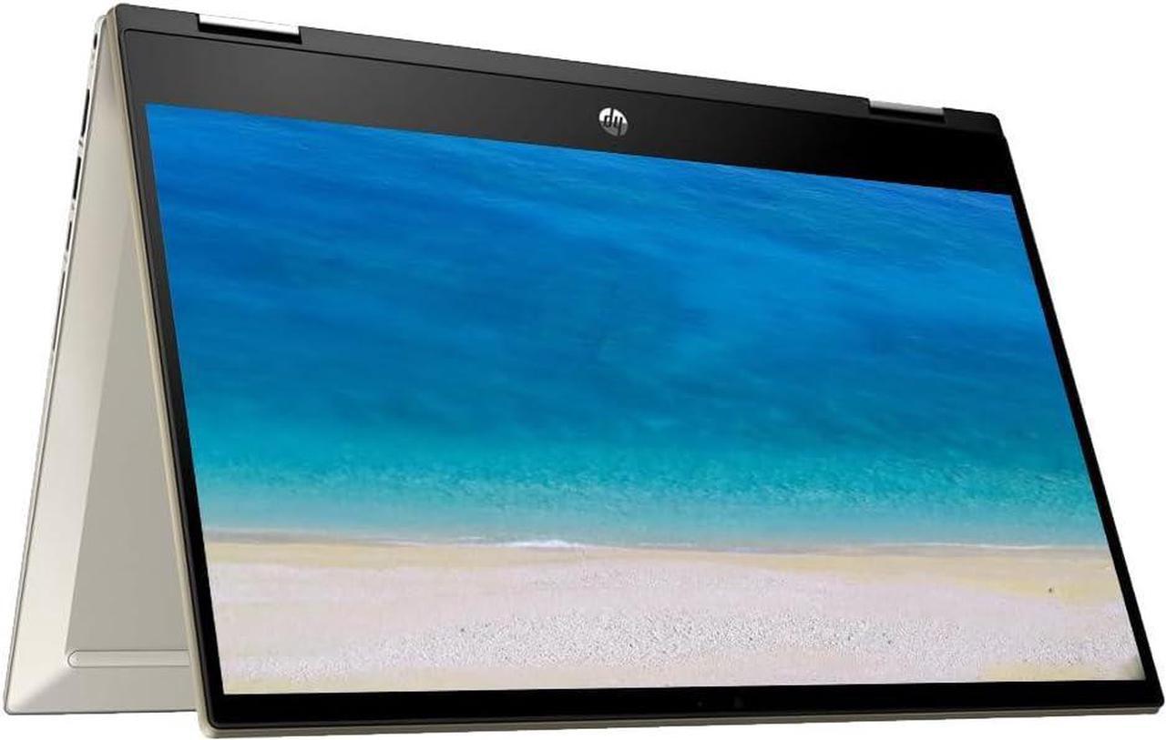 Alt view image 2 of 6 - HP Pavilion x360 14 2-in-1 Convertible Laptop, 14" FHD Touchscreen, Intel Core i5-1135G7 4 cores Processor, Intel Iris Xe Graphics, 16GB DDR4  256GB PCIe SSD, Fingerprint, Windows 10 Pro, Warm Gold