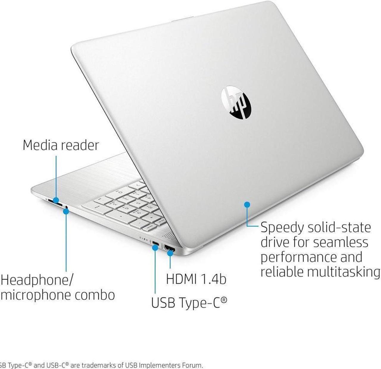 Alt view image 5 of 6 - HP 15 Laptop, 15.6" HD Touchscreen, AMD Ryzen 3 3250U Dual-Core Processor, AMD Radeon Graphics, 20GB DDR4  512GB PCIe SSD, 720p Webcam, WiFi, Windows 11 Pro