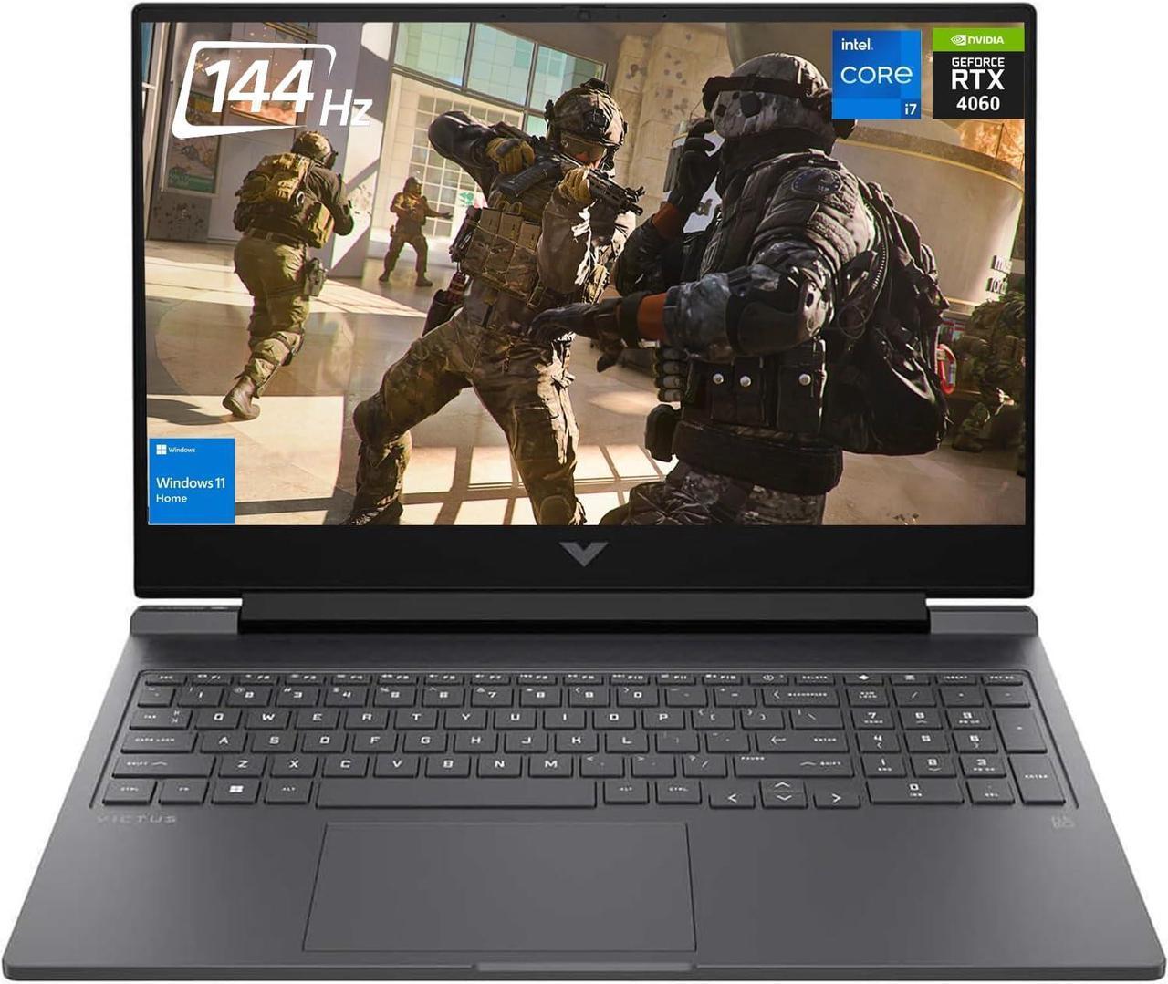 Alt view image 2 of 6 - HP Victus 15 Gaming Laptop, 15.6" FHD 144Hz Display, Intel Core i7-13700H 14 cores Processor, NVIDIA GeForce RTX 4050 6GB, 32GB DDR4  512GB PCIe SSD, Backlight Keyboard, Windows 11H