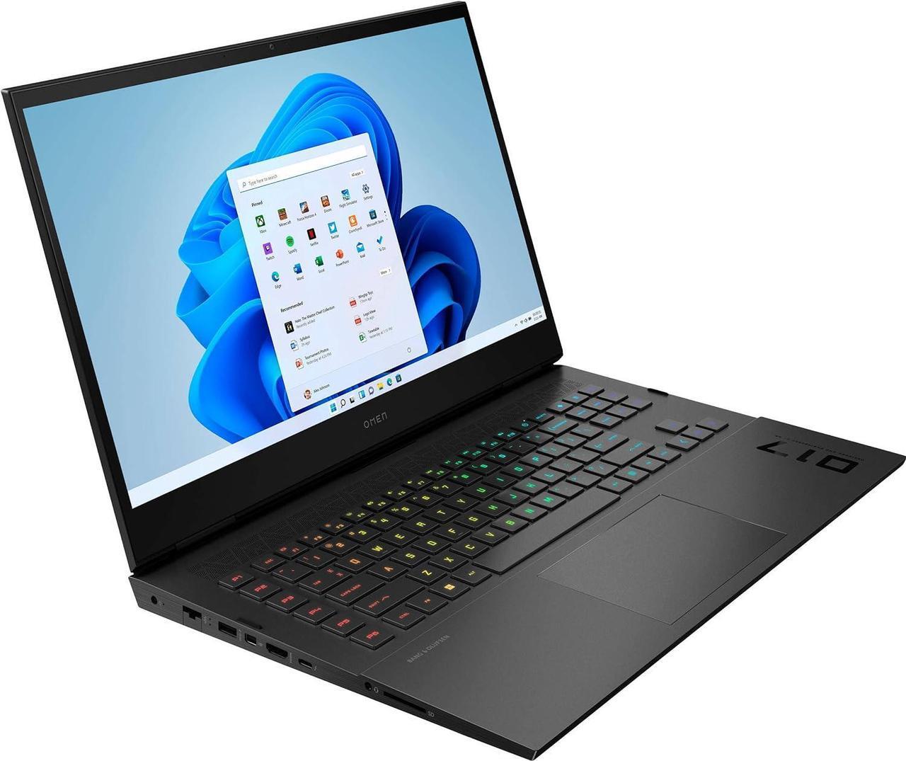 Alt view image 3 of 6 - HP OMEN 17 Gaming Laptop, 17.3" QHD 165Hz, Intel core i7-13700HX 16 cores Processor, GeForce RTX 4070 8GB GDDR6 Graphics, 16GB DDR5  512GB PCIe SSD, RGB backlit, Windows 11