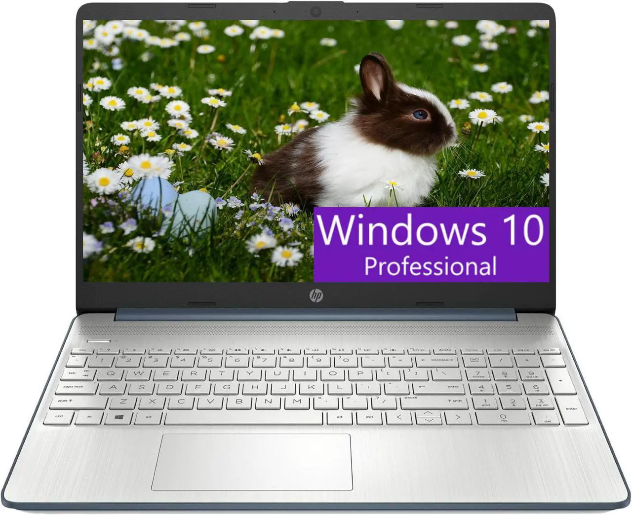Main image of HP 15 Laptop, 15.6" HD Display, Intel Core i3-1115G4 2 Cores Processor, Intel UHD Graphics, 36GB DDR4  512GB PCIe SSD, Wi-Fi, SD Card Reader, HDMI, Webcam, Windows 10 Pro