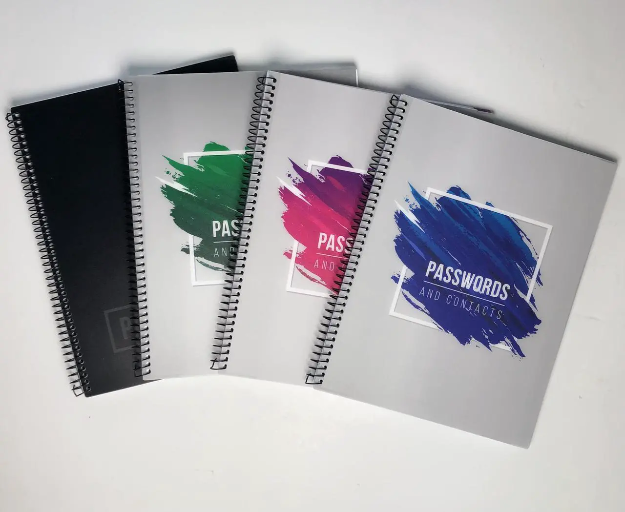 Alt view image 2 of 18 - Re-Focus the Creative Office Large Password Keeper Book, 7.5x10", Black