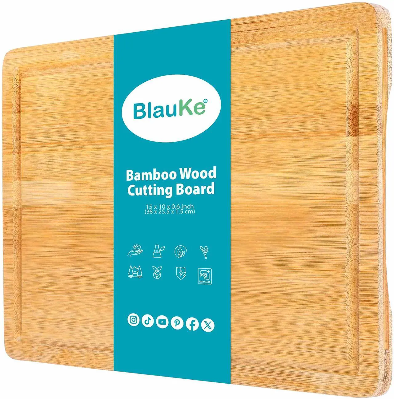 BlauKe Bamboo Cutting Board