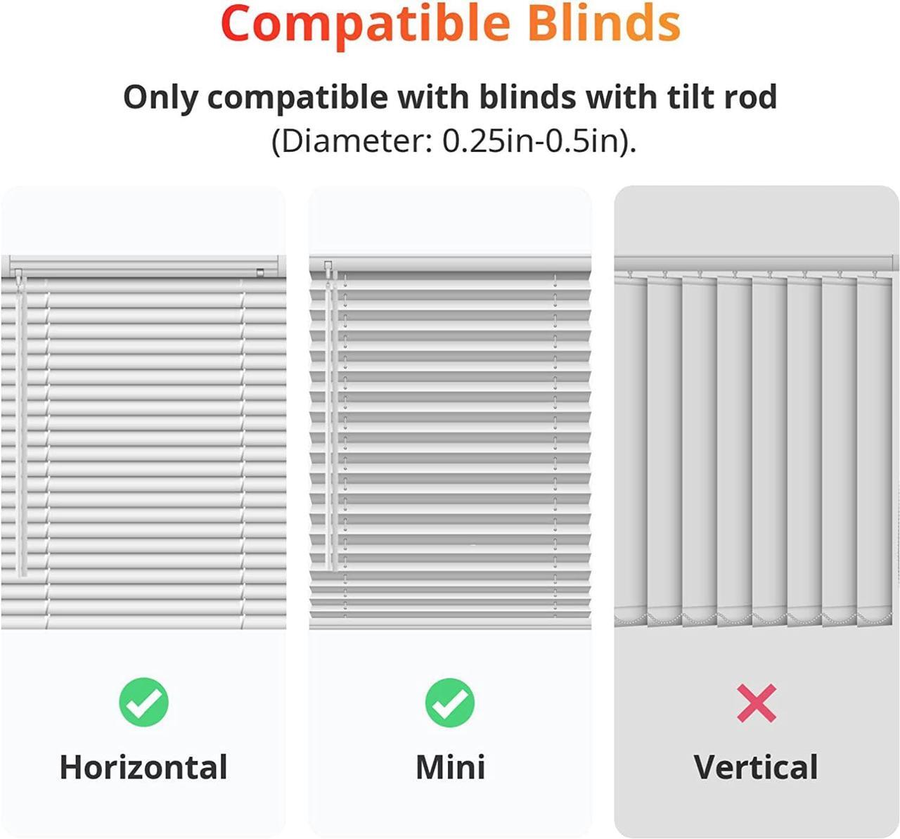 Alt view image 8 of 14 - SwitchBot Blind Tilt Motorized Blinds - Smart Electric Blinds with Bluetooth Remote Control, Solar Powered, Light Sensing Control, Add SwitchBot Hub Mini to Make it Compatible with Alexa & Google Home