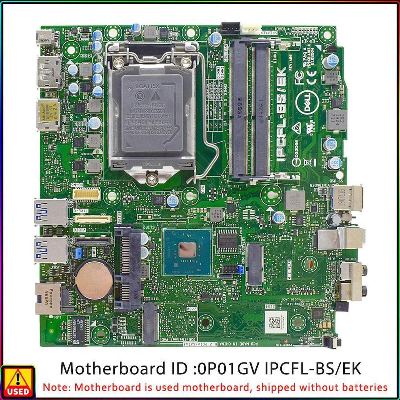 FOR OptiPlex 5070 mff Motherboard OptiPlex 7070 Micro 0P01GV IPCFL-BS/EK Chipset Q370 Socket LGA1151