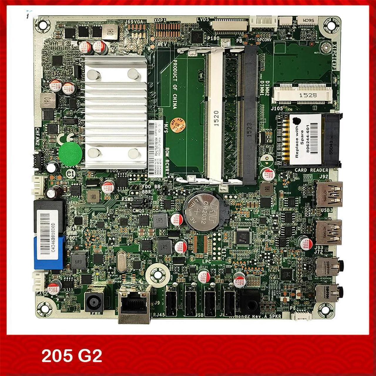 All-In-One Motherboard For 205 G2 806244-001 751275-001 728601-001 768784-001  Test Good