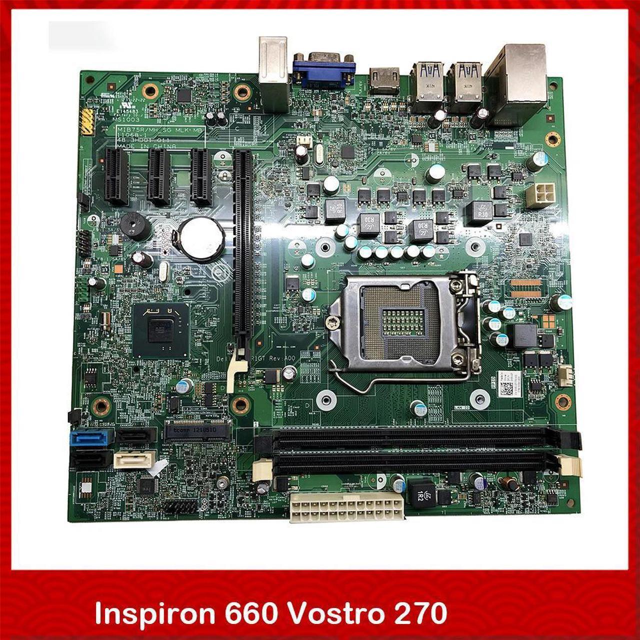 Desktop Motherboard For Inspiron 660 Vostro 270 MIB75R XR1GT 84J0R Fully Tested Good