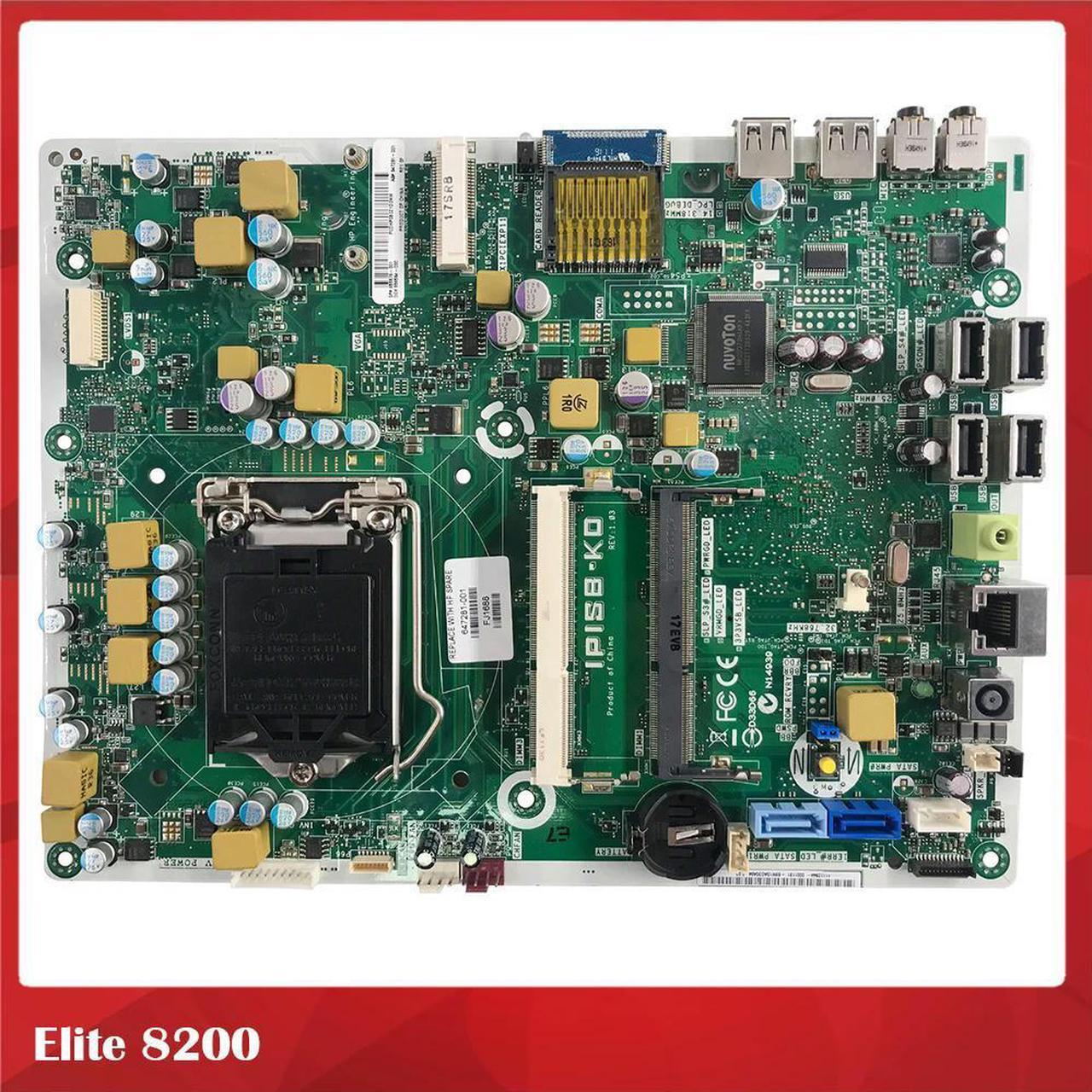 All-In-One Motherboard For Elite 8200 IPISB-KD 655876-001 647281-001 Test Good