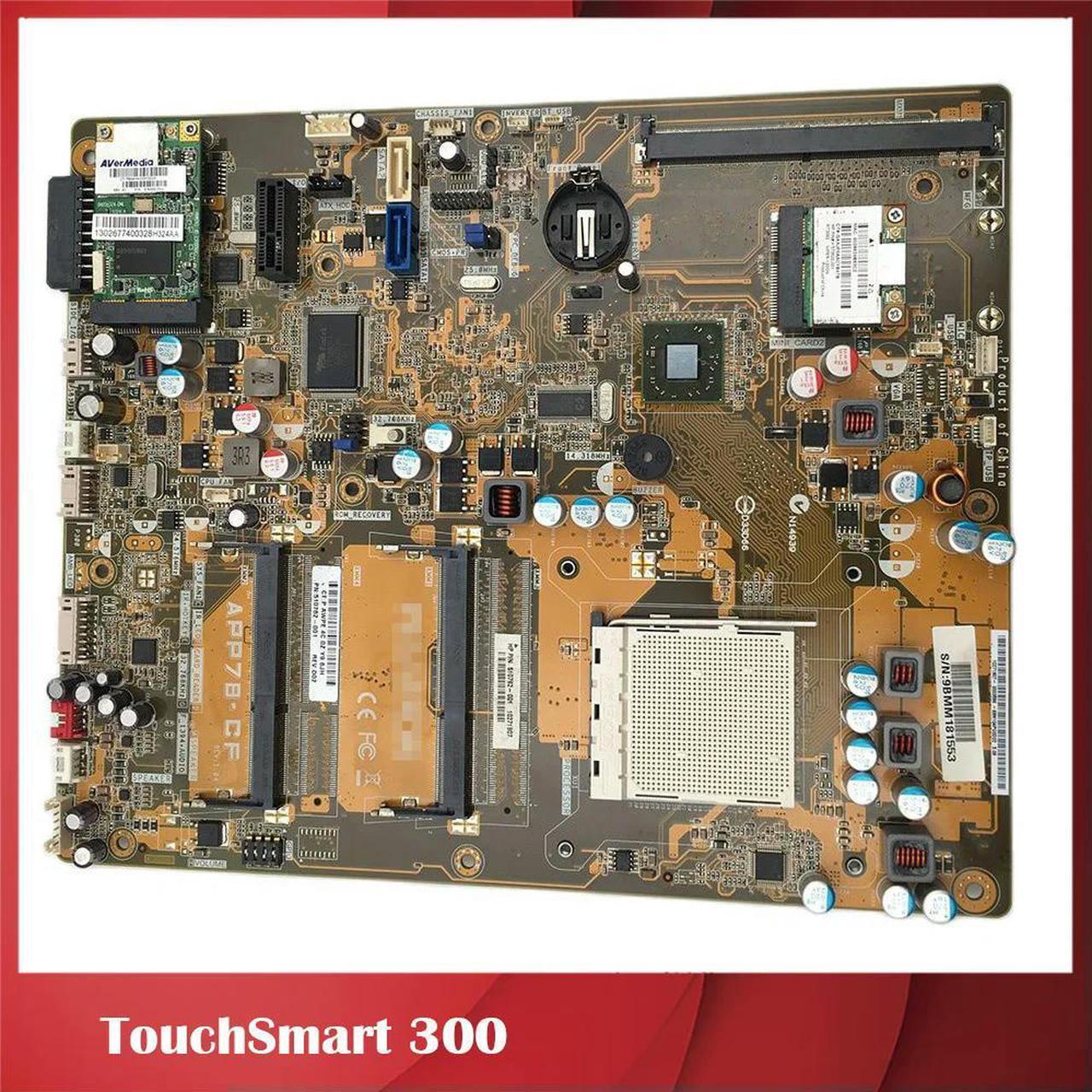 All-in-One Motherboard For TouchSmart 300 APP78CF 510762-002 510762-001 Test,Good