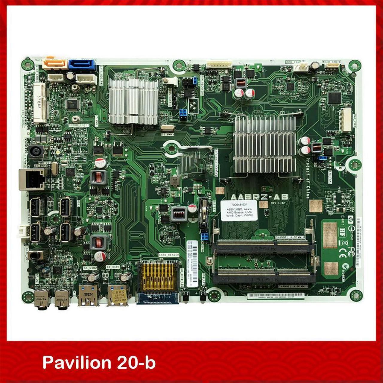 All-In-One Motherboard For Pavilion 20-b AA AABRZ-AB 698060-001 700548-501 Test Good