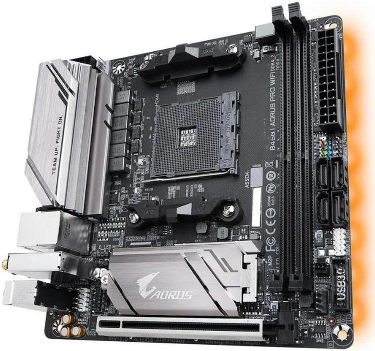 For Desktop Motherboard B450 I PRO Socket AM4 Support 5600 5800X  Test Good