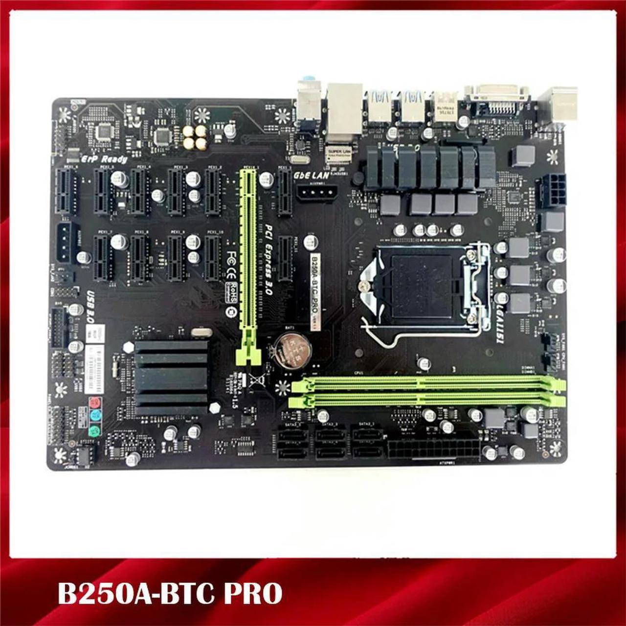 Dedicated Motherboard For SUPoX B250A-BTC PRO 12 Graphics B250 LGA1151 Test,Good