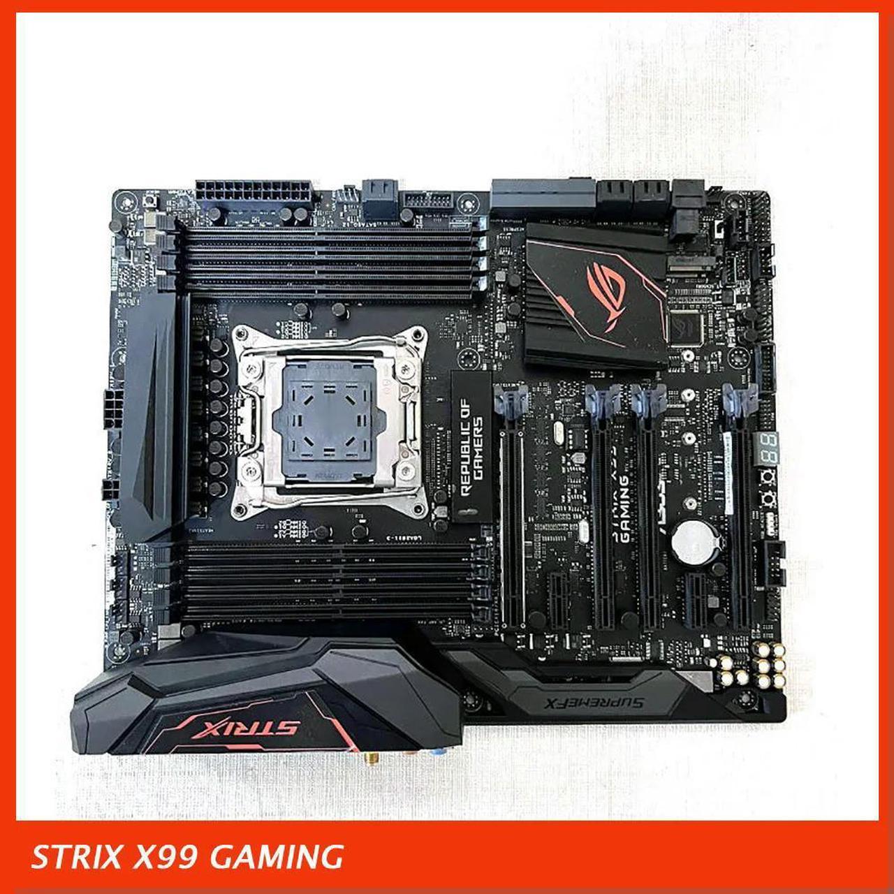 Desktop Motherboard For STRIX X99 GAMING ROG 2011-3 Support E5 V4 Test Good