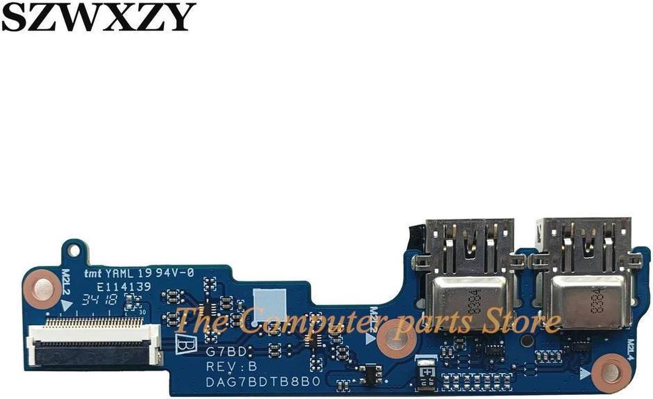 For 15-CW  Laptop Dual USB Port Board DAG7BDTB8B0 DAG7BFTB8C0 DA0G7BTB6D0 Full Tested