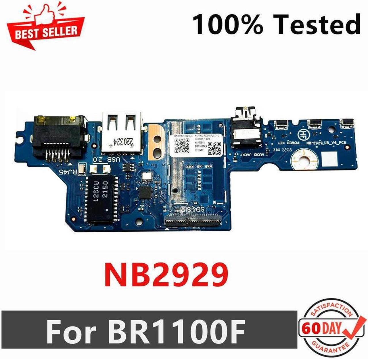 For BR1100F BR1100FKA USB AUDIO IO BOARD LAN Switch Board NB2929 NB2929_UB_V4_PCB 60NX03A0-US1030 100% Tested