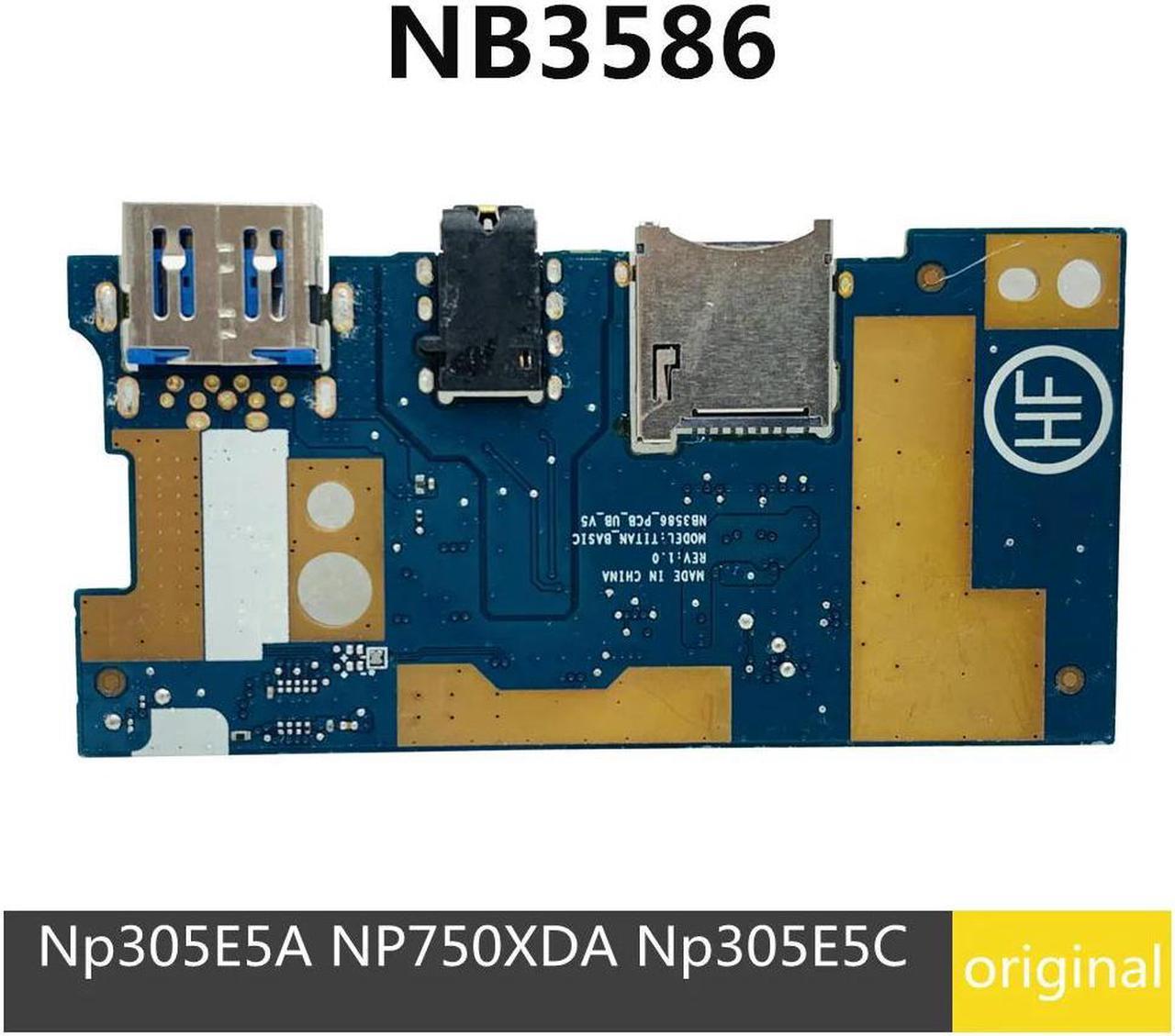 For NP305E5A NP305E5C NP750XDA NP750TDA NB3586 Laptop USB Audio CARD READER IO BOARD