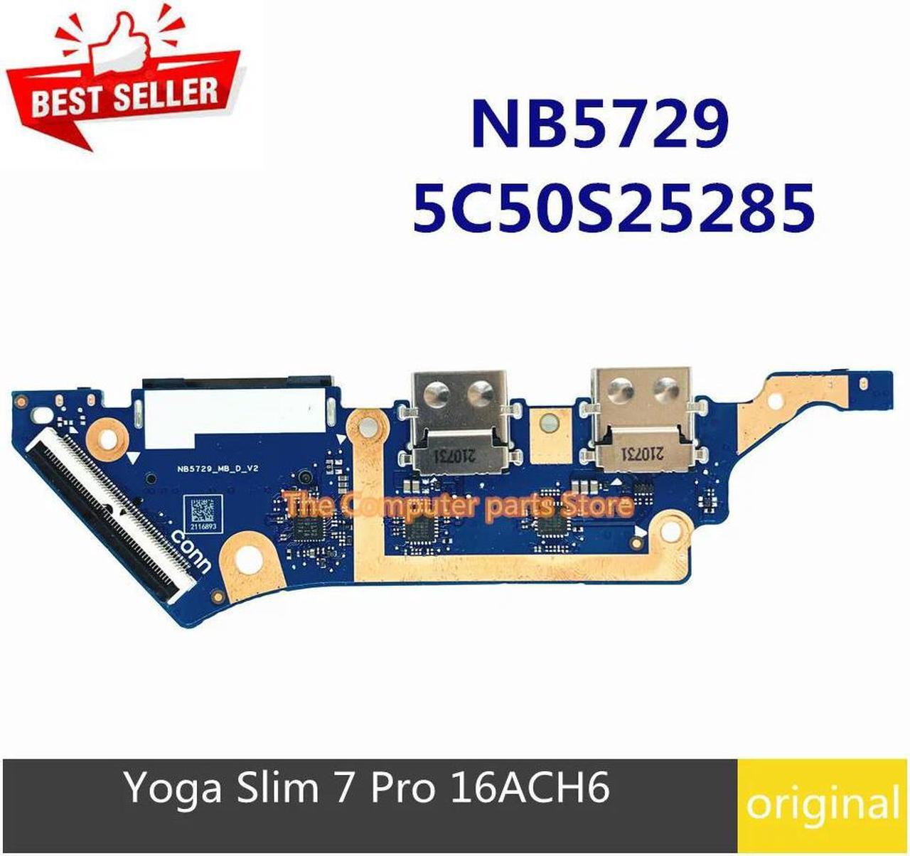 For Yoga Slim 7 Pro 16ACH6 Laptop Power Botton Switch USB SD Card Reader IO Board NB5729 5C50S25285