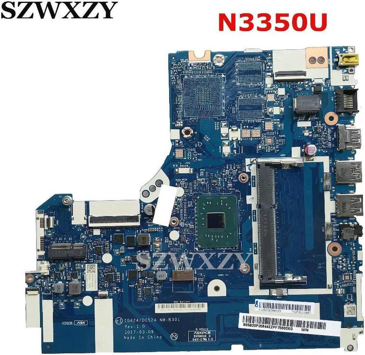 For 320-15IAP Laptop Motherboard 5B20P20644 DG424/DG524 NM-B301 DDR3L W/N3350U Processor