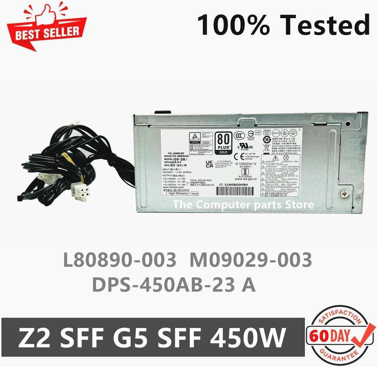 For Z2 SFF G5 SFF 450W Power Supply L80890-003 M09029-003 DPS-450AB-23 A 4+4+4+7pin 100% Tested