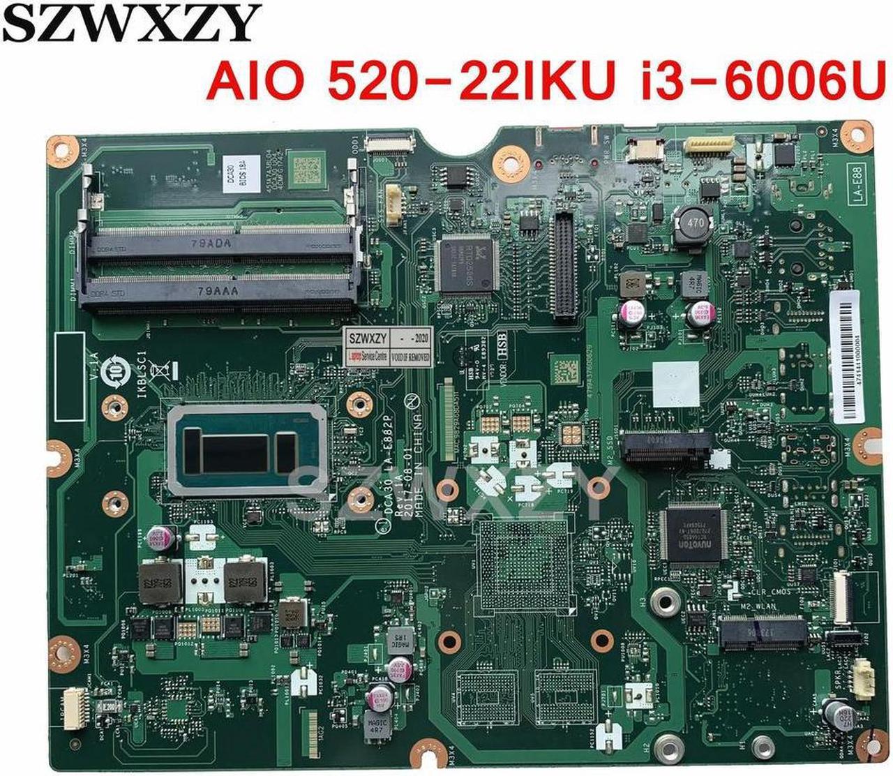 For Ideacentre AIO 520-22IKU All-in-One Motherboard With i3-6006U DDR4 01LM099 01LM116 DCA30 LA-E882P