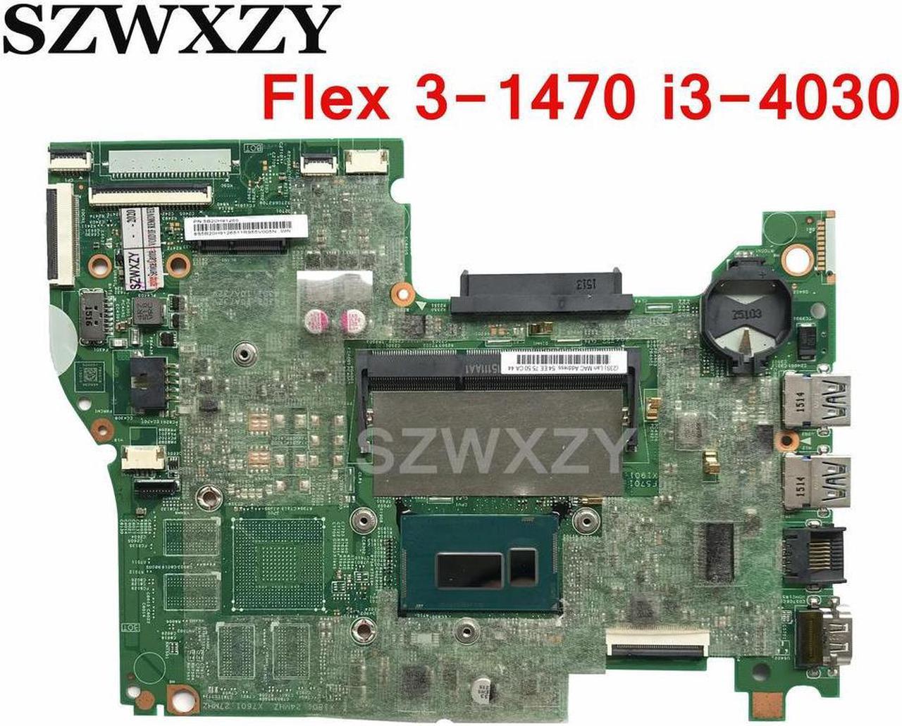 Full Tested 5B20H91265 For Flex 3-1470 Yoga 500-14IHW Laptop Motherboard With SR1EN i3-4030U CPU