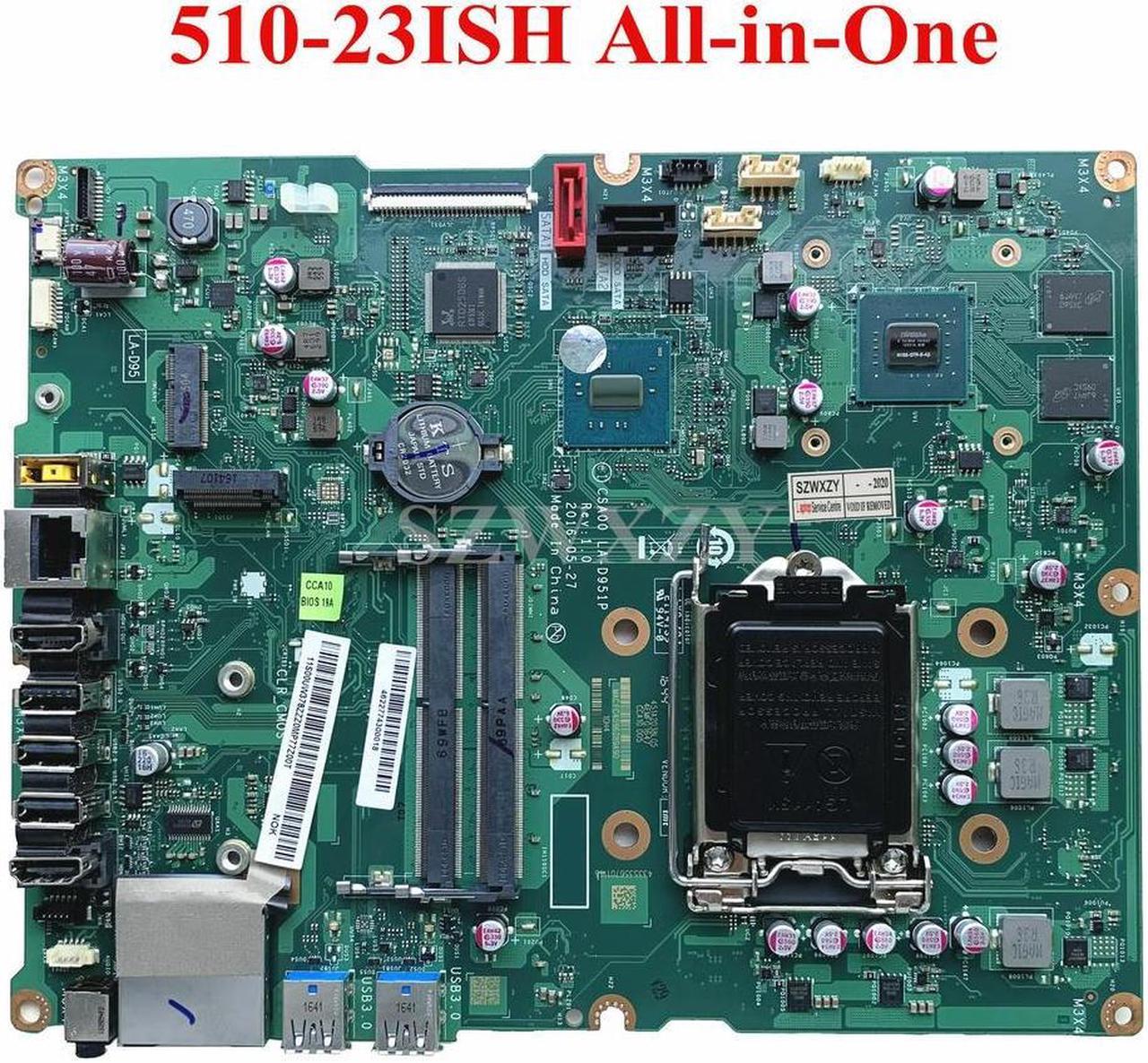 For Ideacentre 510-23ISH All-in-One Motherboard LA-D951P 00UW378 940MX 2G H110 DDR4 LGA1151 Full Tested