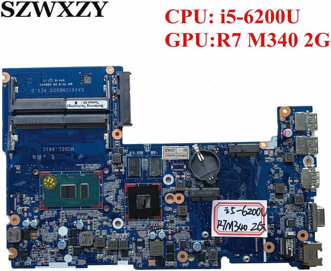 Main image of For 430 G3 440 G3 Laptop Motherboard 855657-001 855657-601 DAX61CMB6C0 i5-6200U CPU R7 M340 2GB