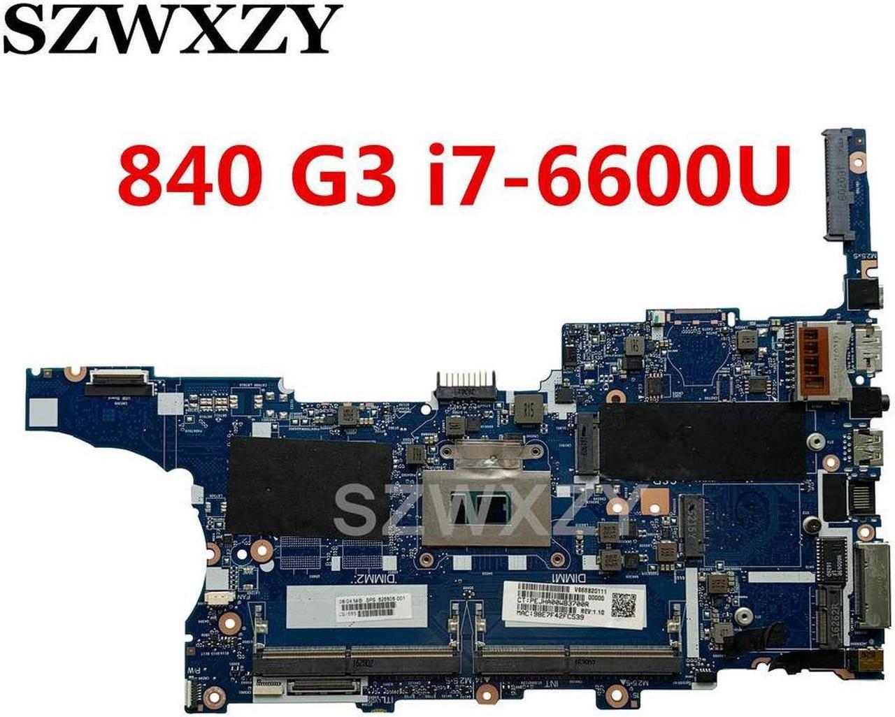 For EliteBook 840 G3 850 G3 Series Laptop Motherboard i7-6600U CPU 6050A2822301-MB-A01 826808-601 826808-001