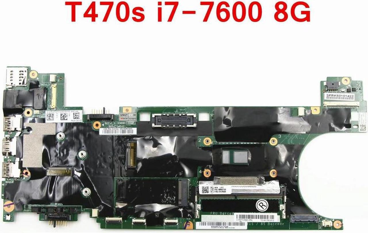 For T470S Laptop Motherboard 01ER068 DT471 NM-B081 i7-7600U CPU 8G RAM