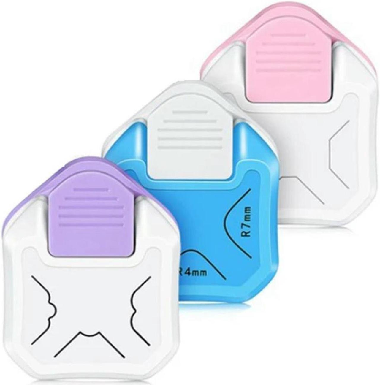 Main image of 3Pcs Corner Rounder Paper Punch In 3 Styles 4/7/10Mm 3 In 1 Corner Cutter For Paper Crafts, Card Making